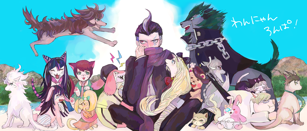 超高校級の飼育委員と超高校級の動物たち插画图片壁纸