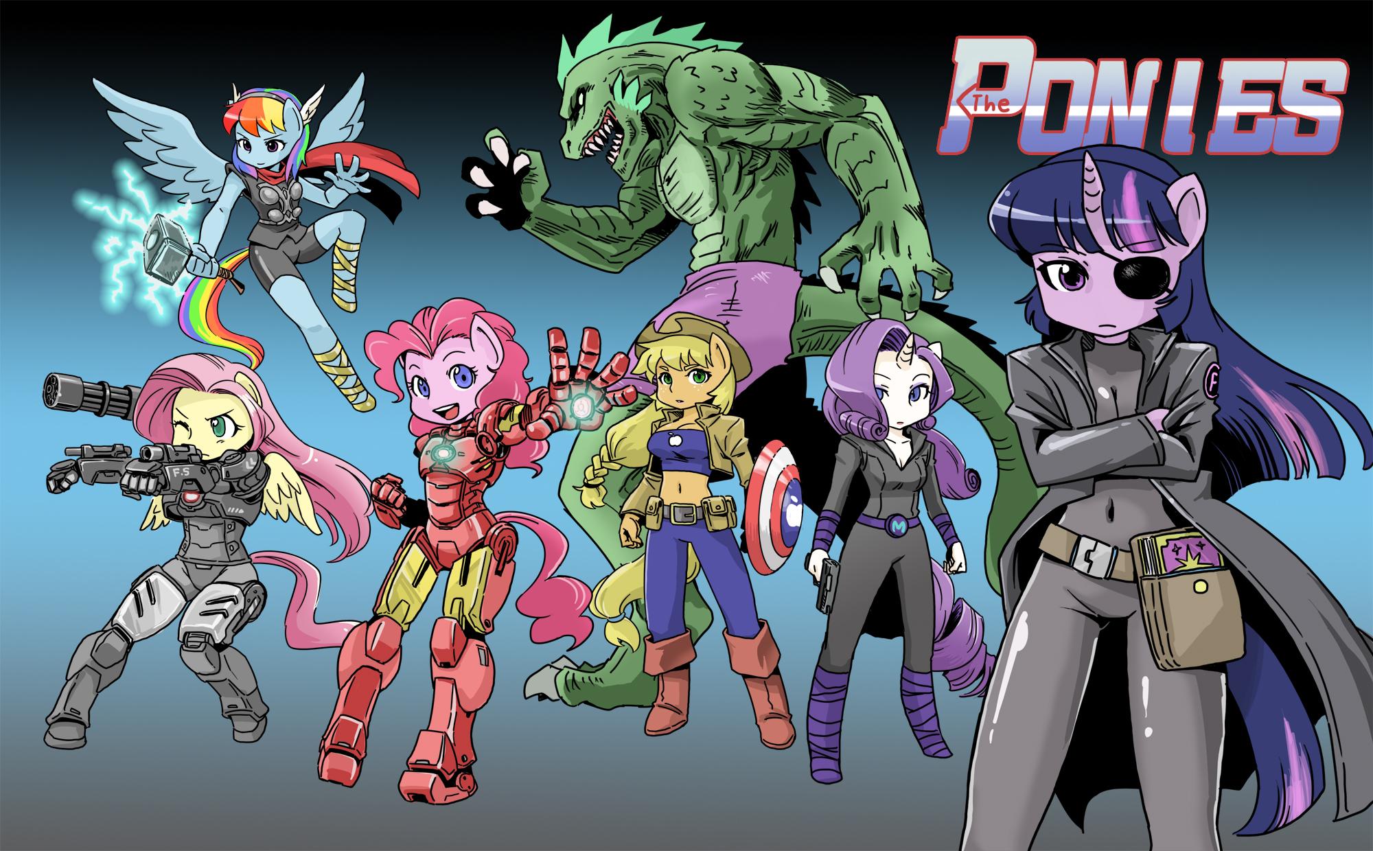 The Ponies插画图片壁纸