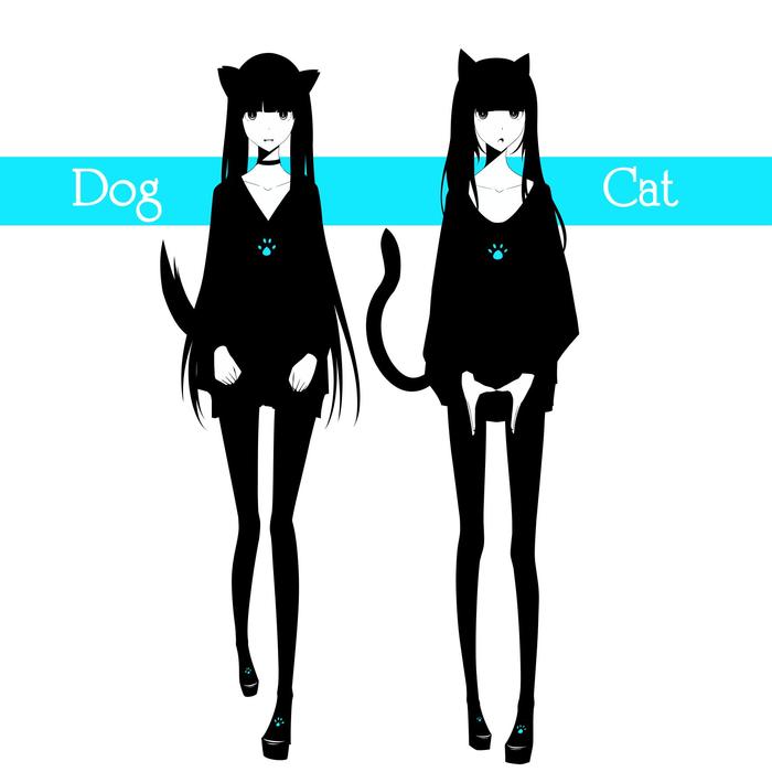 Cat&Dog插画图片壁纸