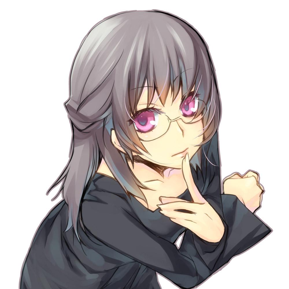 眼镜娘插画图片壁纸