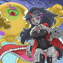 Queen Sombra and Gak devil插画图片壁纸
