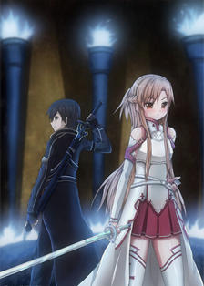 kirito and asuna插画图片壁纸