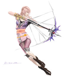 Sarah from Final Fantasy XIII-2插画图片壁纸