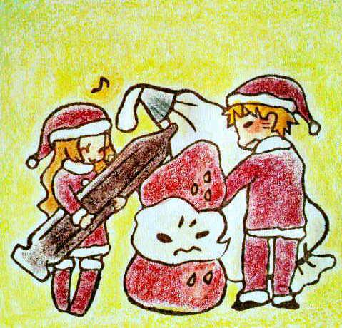 happy Christmas！插画图片壁纸