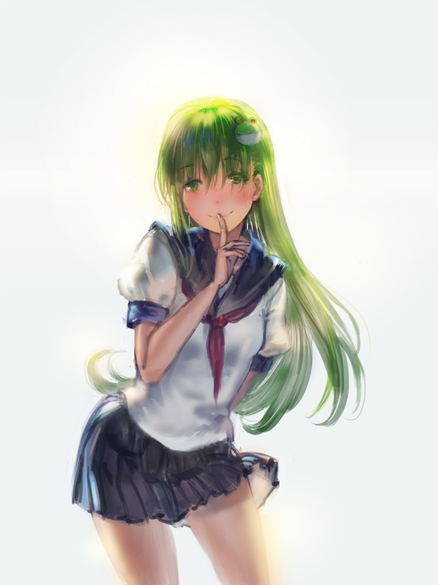 早苗什么都不要说插画图片壁纸