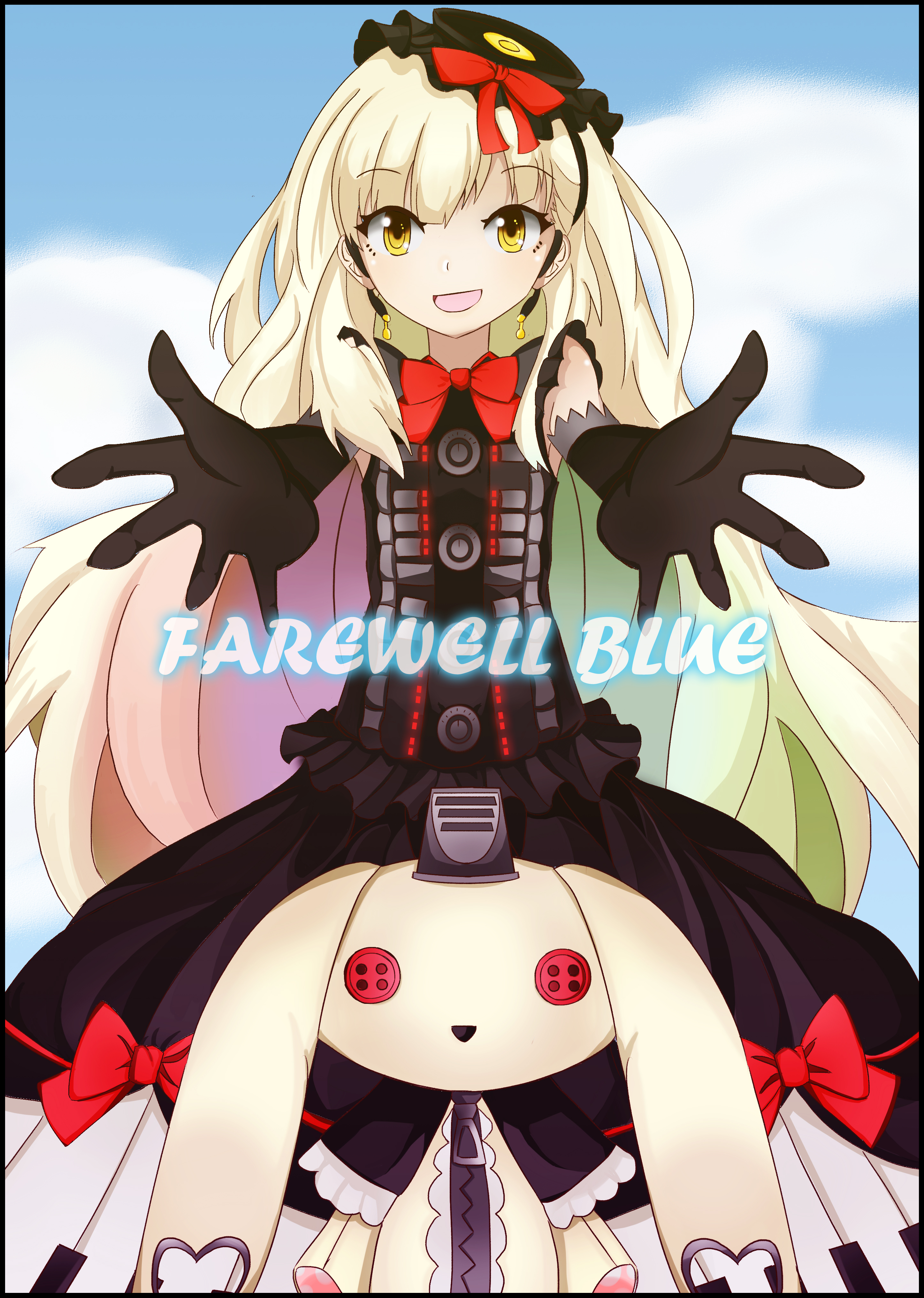 Mayu - farewell blue fan art插画图片壁纸