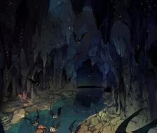 地下洞探検-洞窟コウモリ