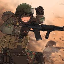 在俄罗斯，枪是士兵战斗的!插画图片壁纸