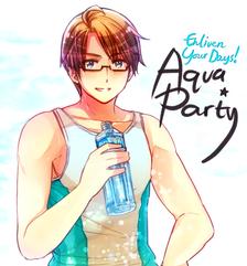 Aqua Party Hero!插画图片壁纸