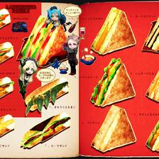 【PFNW】三明治菜单表【宵暗女王号】插画图片壁纸