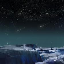 【PFNW】冰雪大地之夜插画图片壁纸