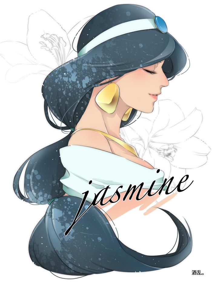 Jasmine插画图片壁纸