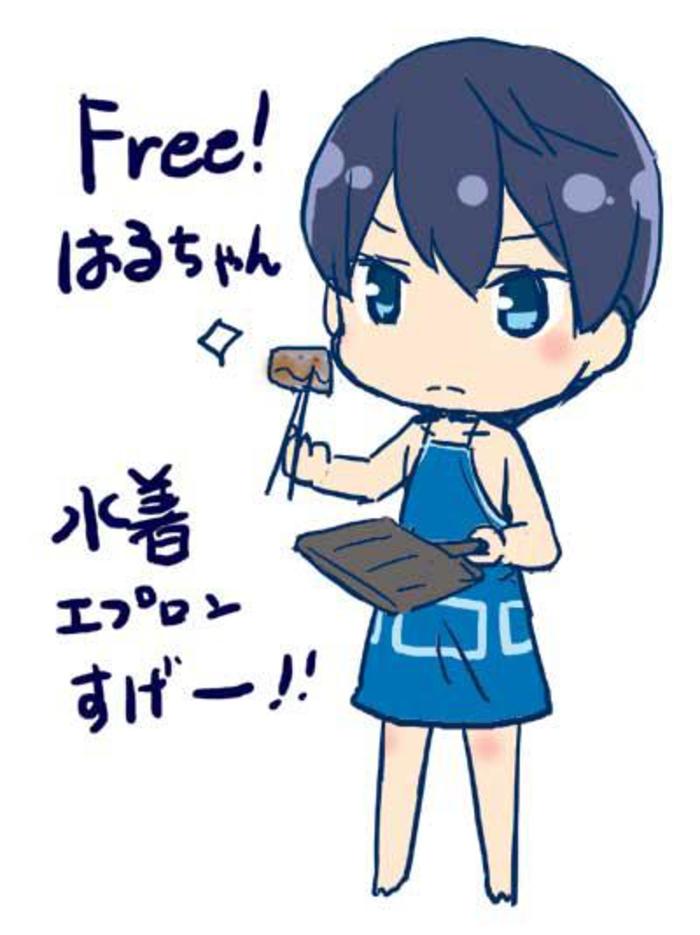 free !七濑遥泳装围裙插画图片壁纸