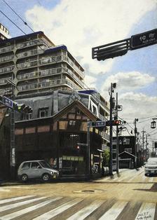 日本の夏、小江戸の夏　川越市仲町插画图片壁纸