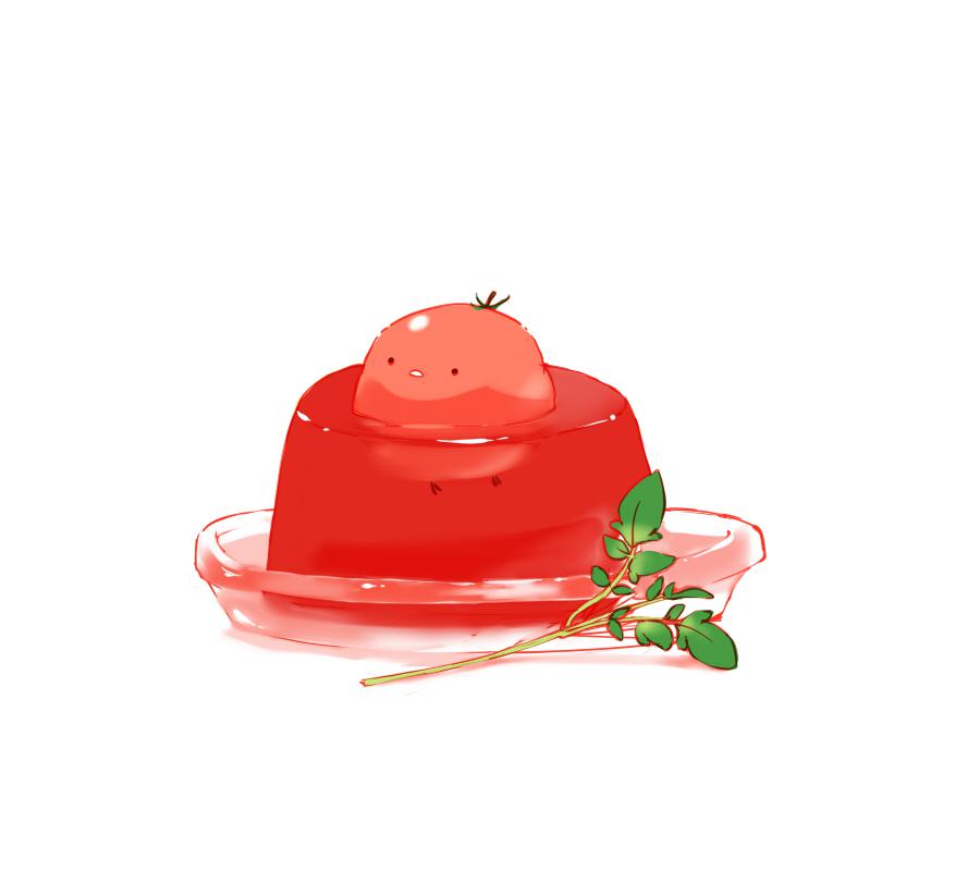 番茄果冻插画图片壁纸