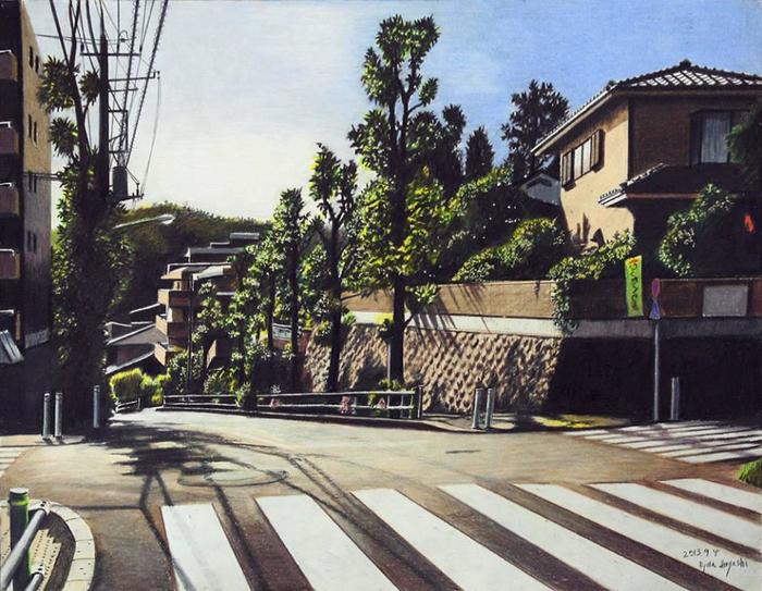On the sunny side street　板橋区赤塚插画图片壁纸
