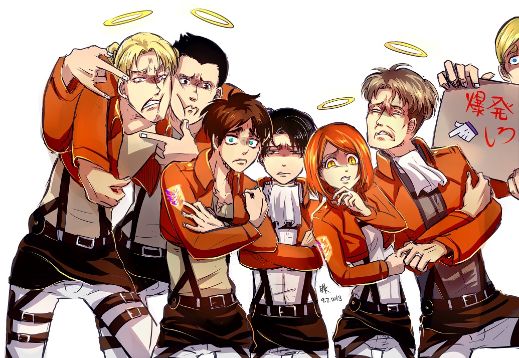 尽管如此一心同体利威尔班插画图片壁纸