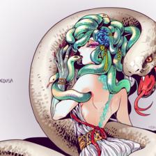 美杜莎（Medusa）插画图片壁纸
