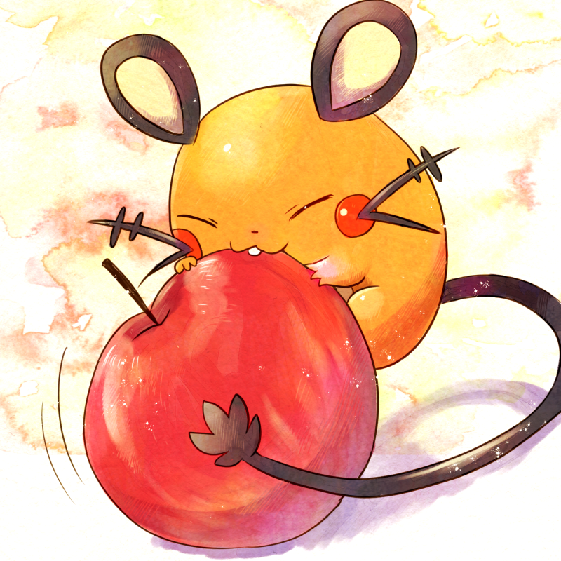苹果很好吃呢插画图片壁纸
