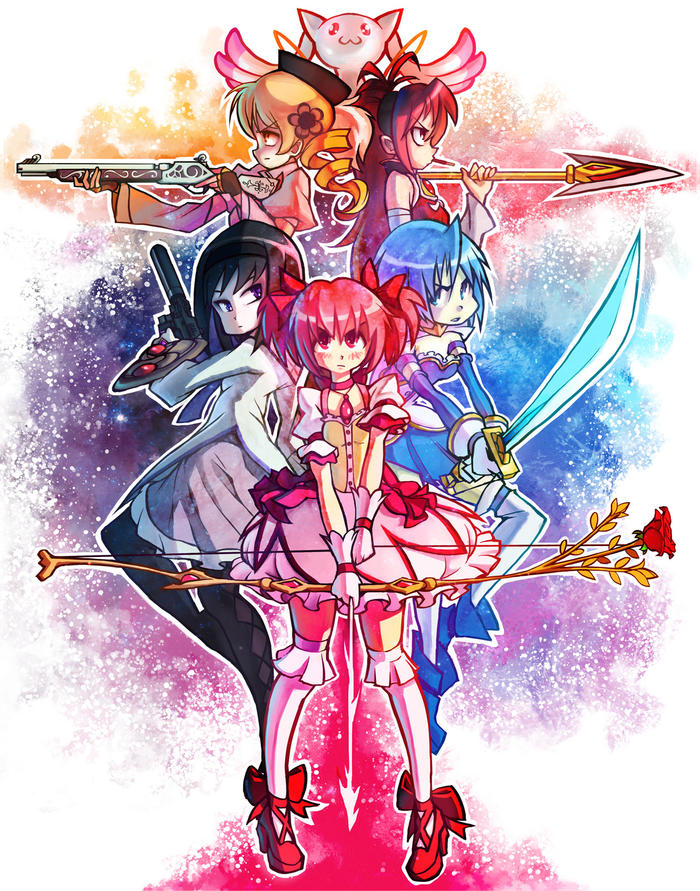 Madoka Magica Weapons插画图片壁纸