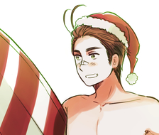 Surfer Santa-san