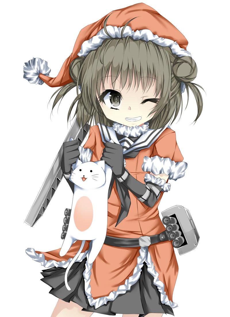 那珂圣诞老人舰队collection竖图