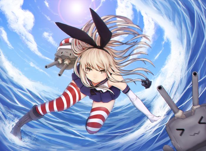 Shimakaze deploying!插画图片壁纸