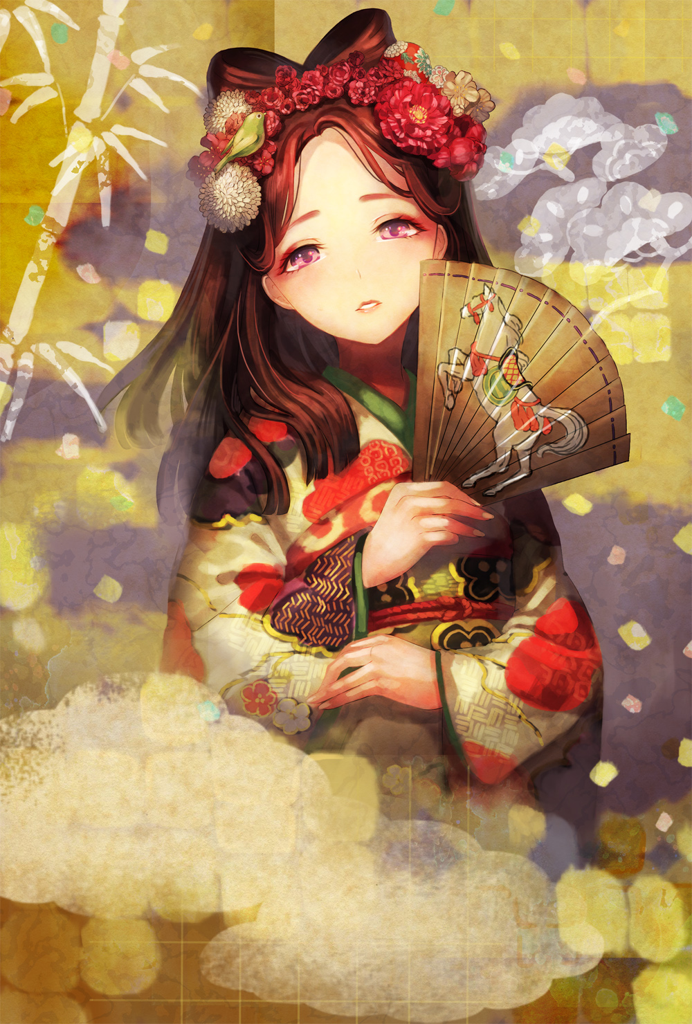 2014年賀状插画图片壁纸