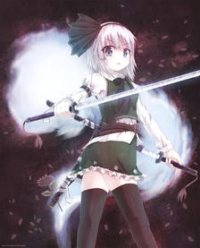 youmu konpaku插画图片壁纸