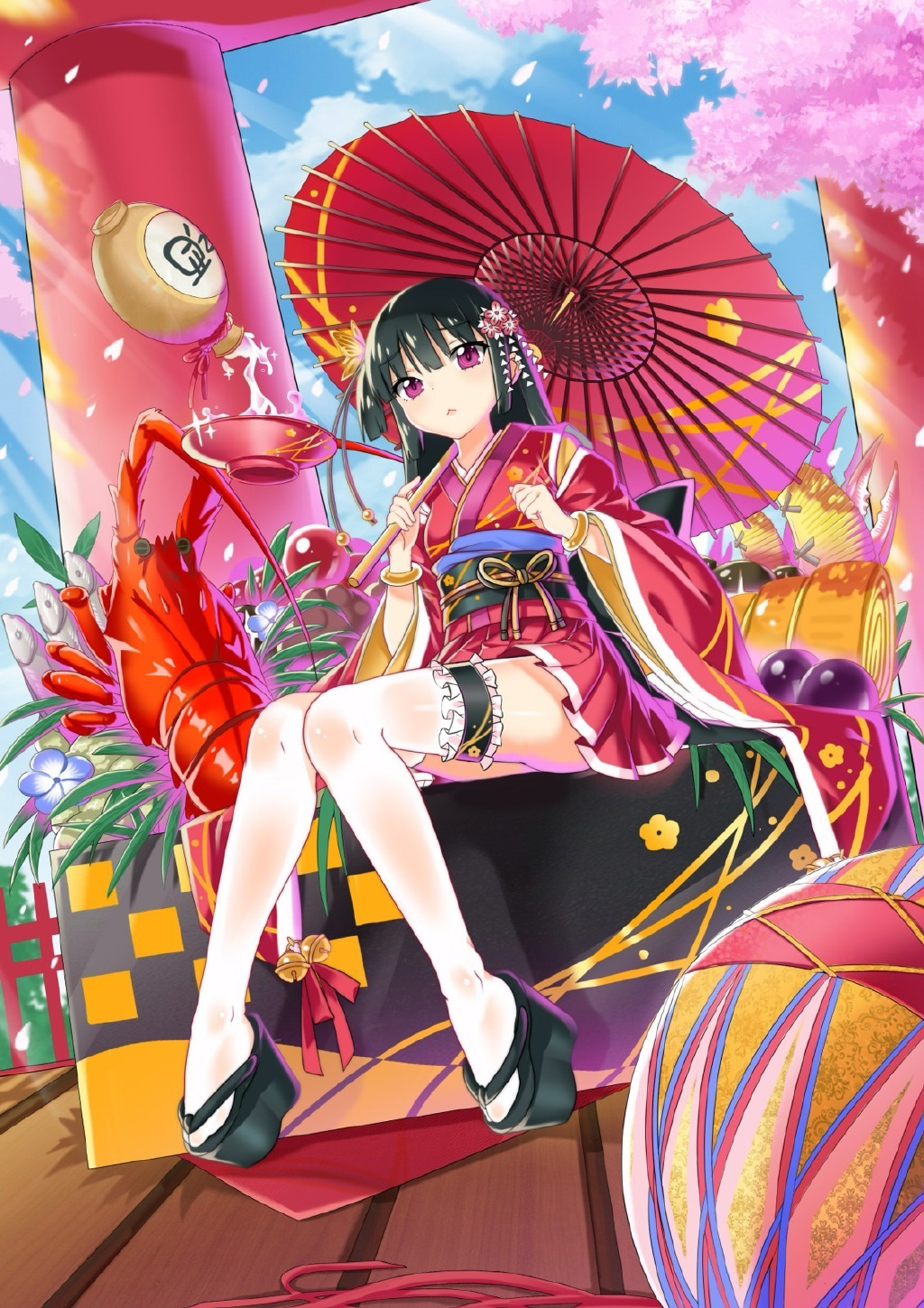 謹賀新年插画图片壁纸