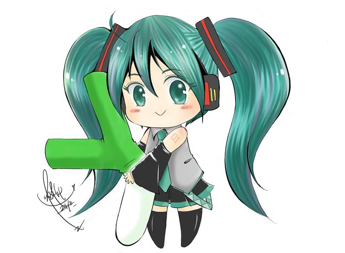 初音☆插画图片壁纸