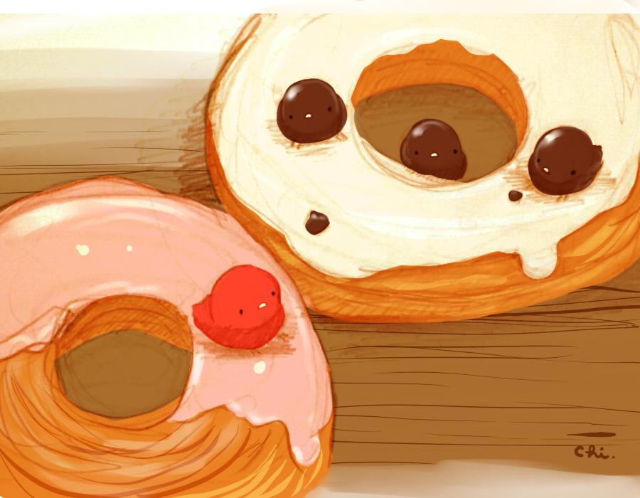 牛角面包甜甜圈-原创すいーとり