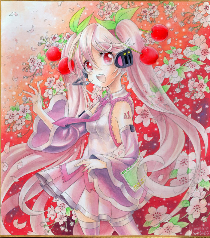 樱初音插画图片壁纸