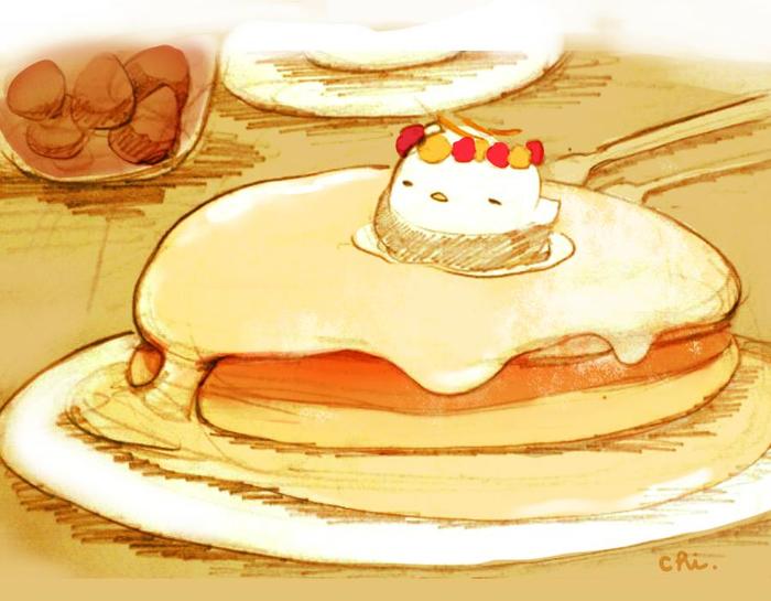 里里科伊薄饼插画图片壁纸