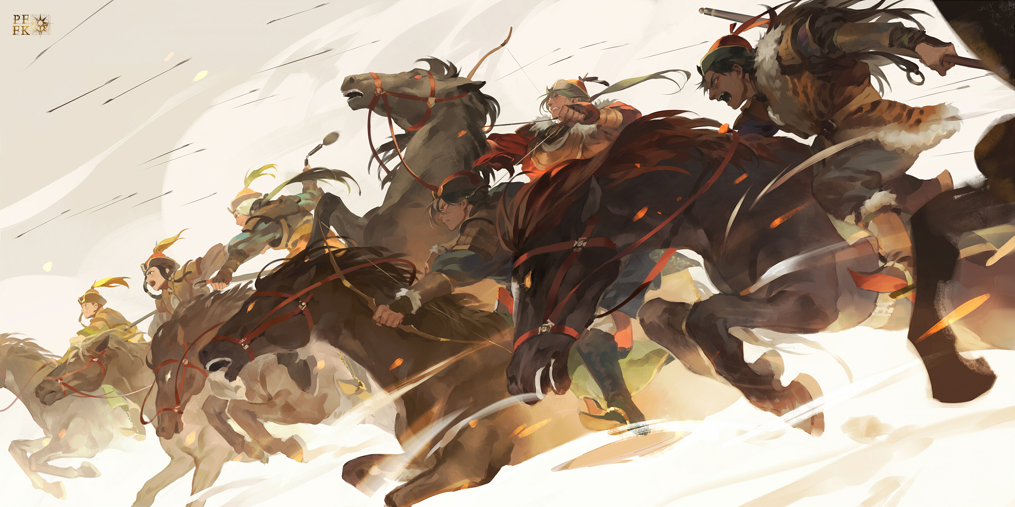 风中奔跑的声音-pixiv Fantasia: Fallen Kings騎馬隊エレルヘグンドー