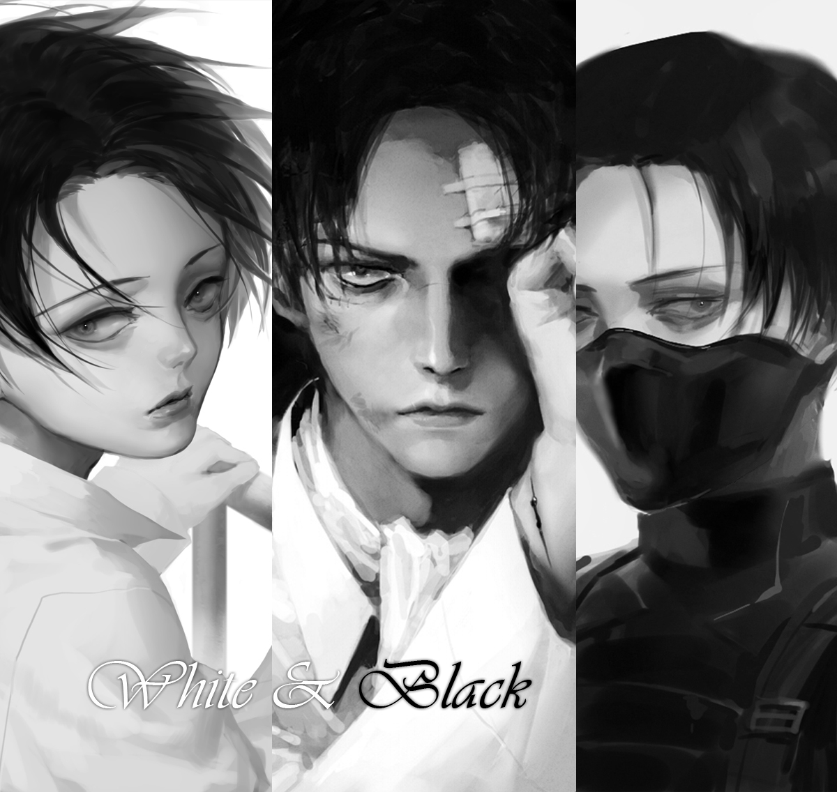 White & Black头像同人高清图