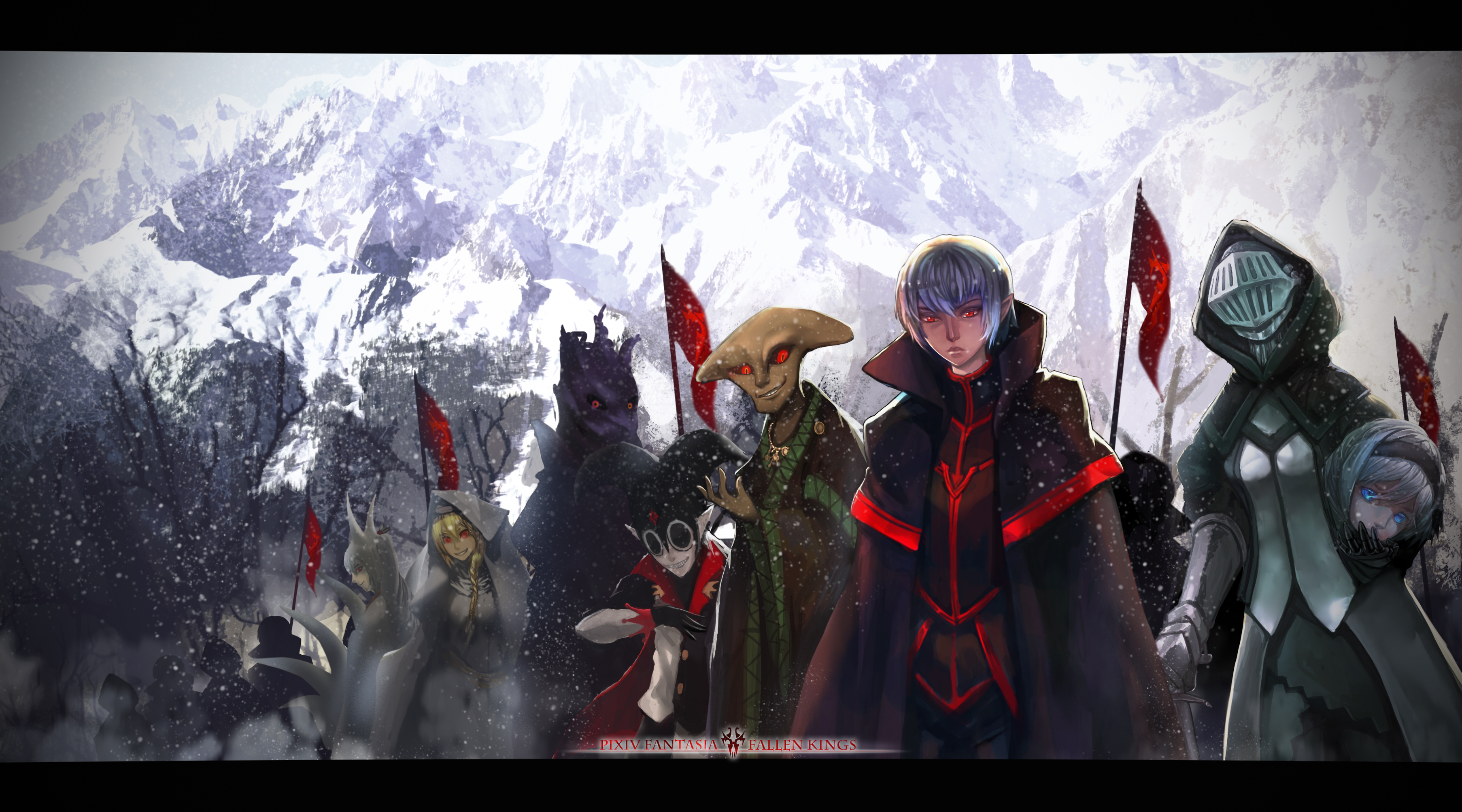 【PFFK】 雪-明和暗的宿敌pixiv Fantasia: Fallen Kings