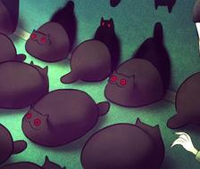 Creepy Cat 16 - Black cat path