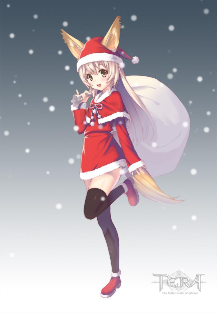 Santa Elin插画图片壁纸