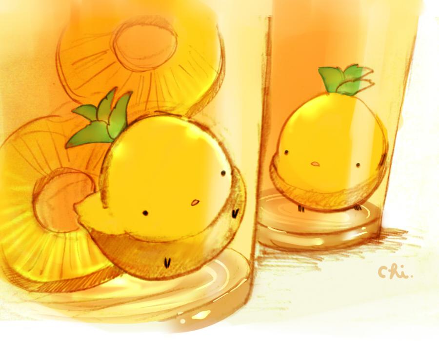 菠萝果冻插画图片壁纸