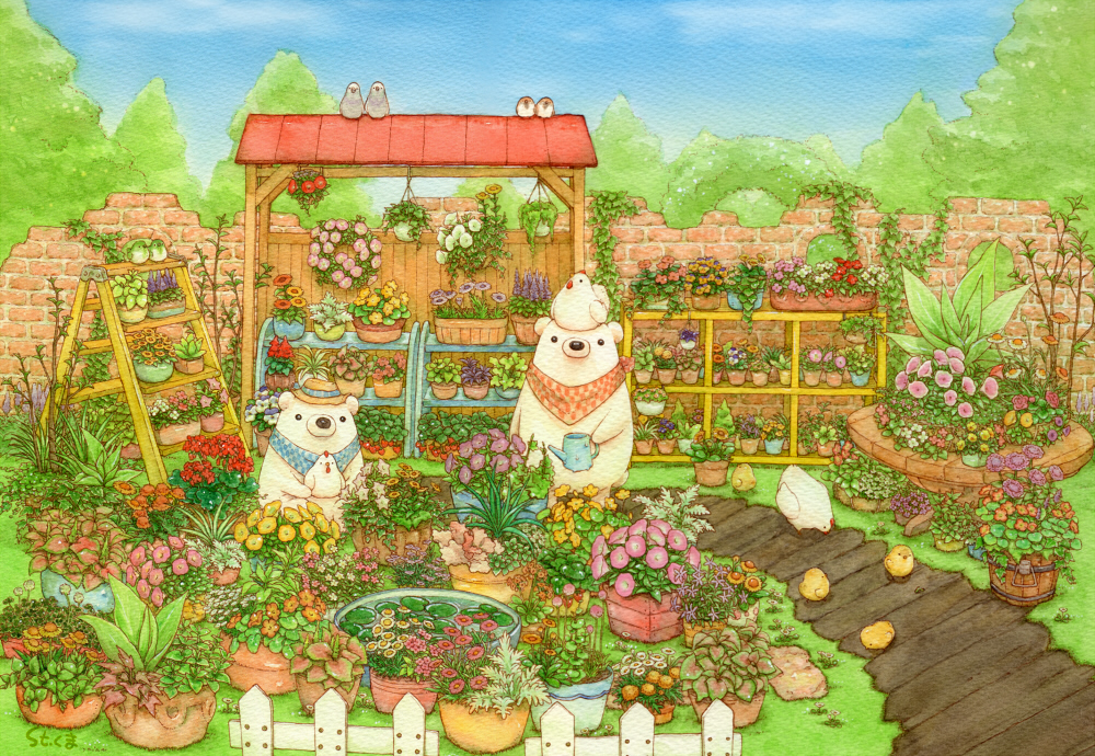 くまの花屋さん头像同人高清图