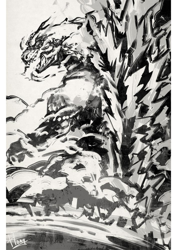 Godzilla插画图片壁纸