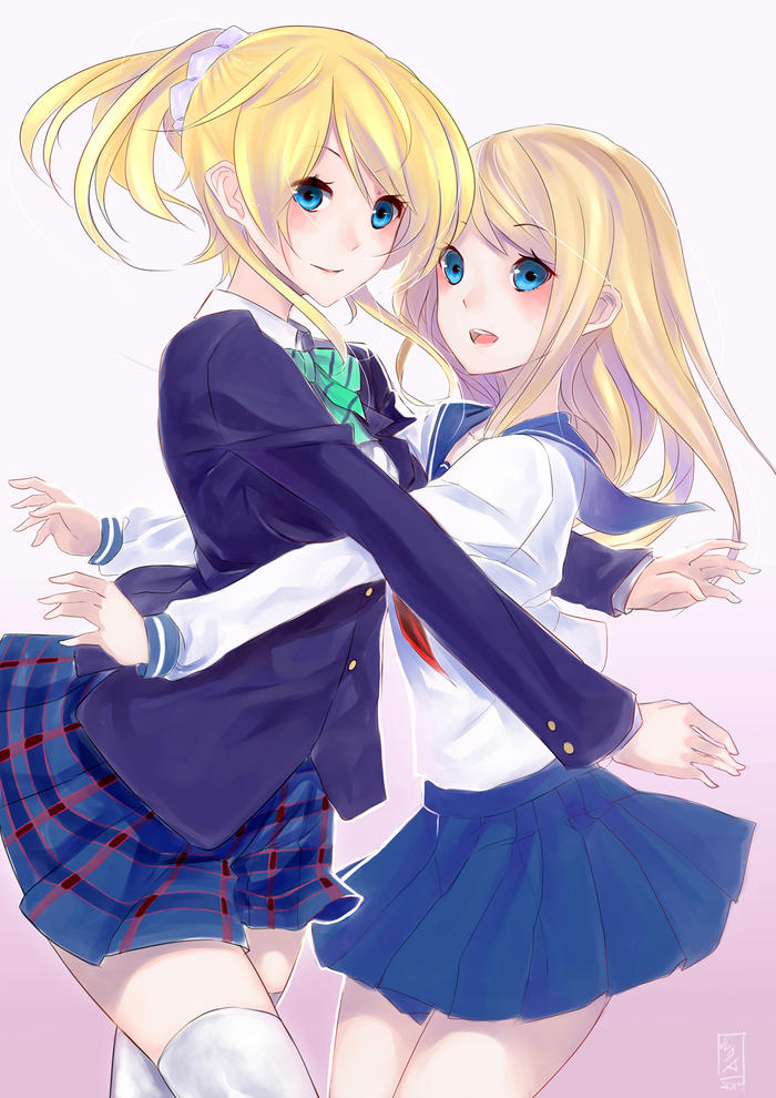 Ayase Sisters插画图片壁纸