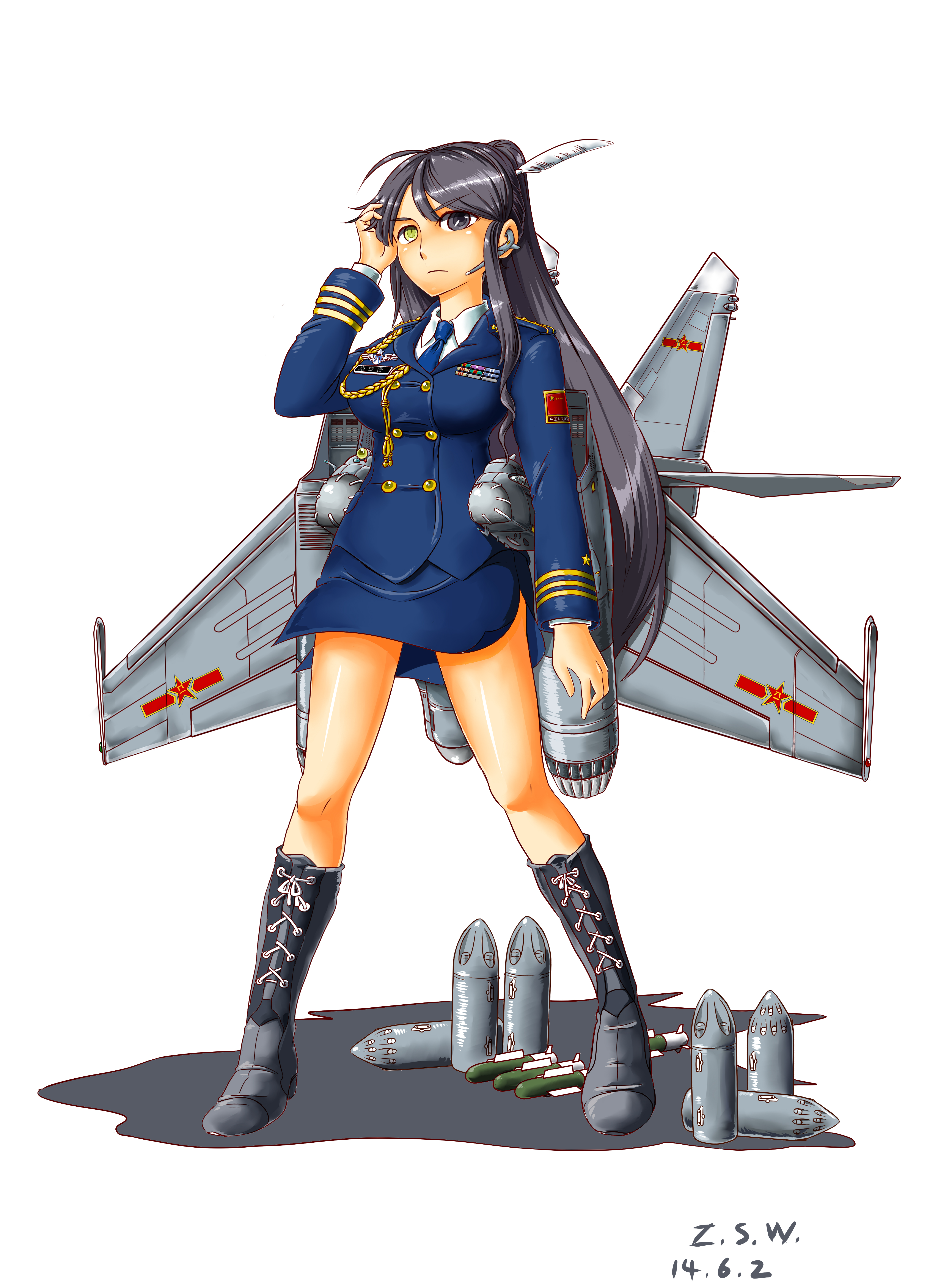 航空機擬人化图片大全 航空機擬人化高清壁纸 触站