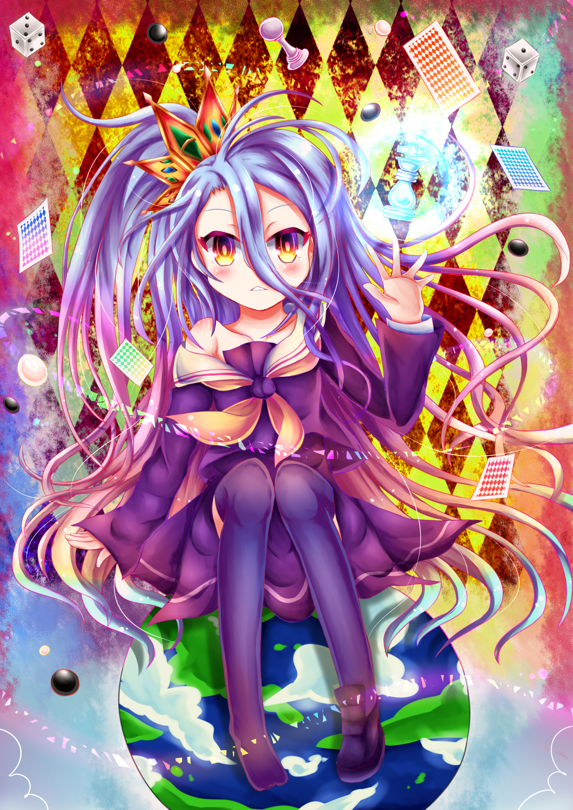 NO GAME NO LIFE ★ 白插画图片壁纸