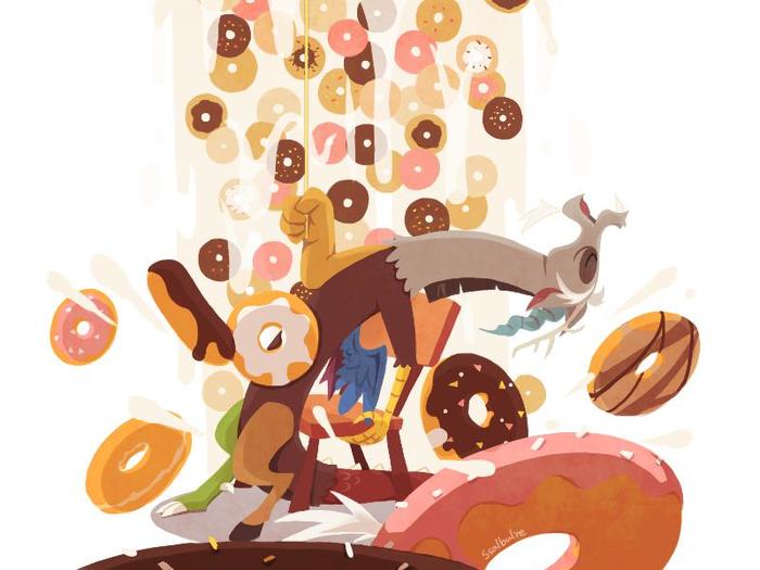 Piece of Donut插画图片壁纸