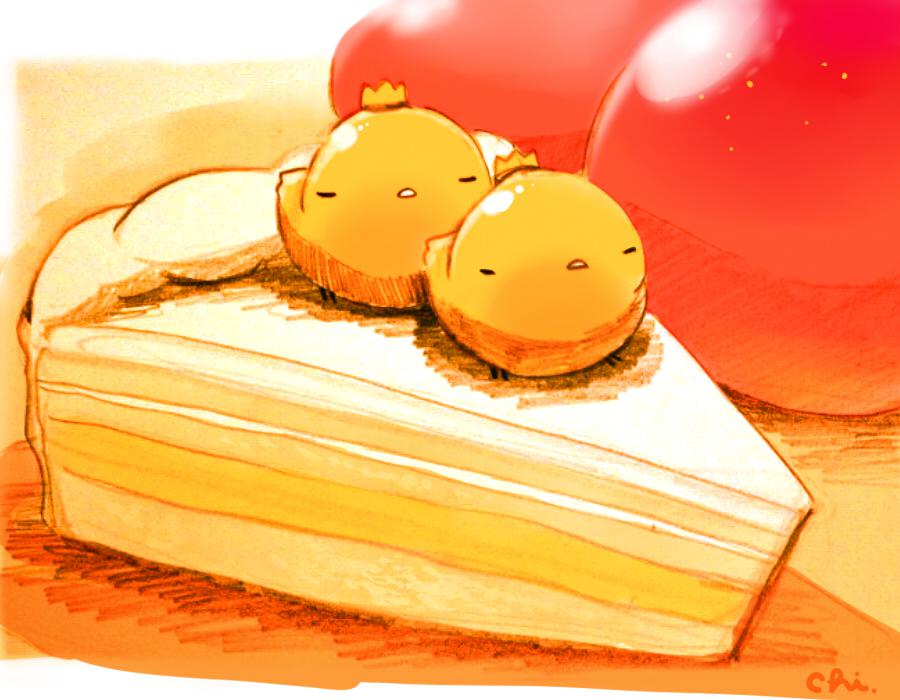 芒果蛋糕插画图片壁纸