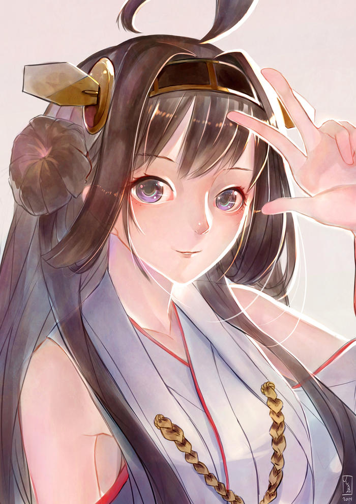 Kongou desu~插画图片壁纸