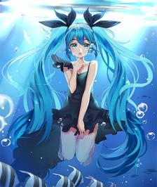 Deep sea diva girl插画图片壁纸