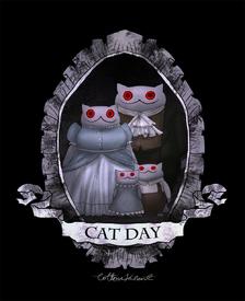 Creepy Cat 25 - Cat Day插画图片壁纸